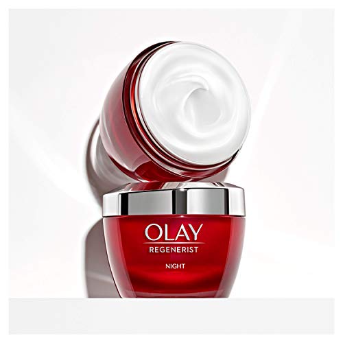 Olay Regenerist Crema de noche, Crema facial de noche sin fragancia con niacinamida y péptidos, 50 ml