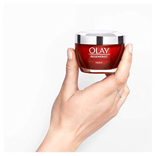 Olay Regenerist Crema de noche, Crema facial de noche sin fragancia con niacinamida y péptidos, 50 ml