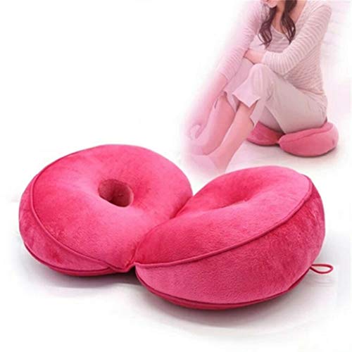OLEEKA Cojín de Asiento de Espuma viscoelástica Cojín de cojín de Doble Confort Multifuncional Hermoso Trasero Látex de elevación de Cadera Almohada de Asiento para el hogar
