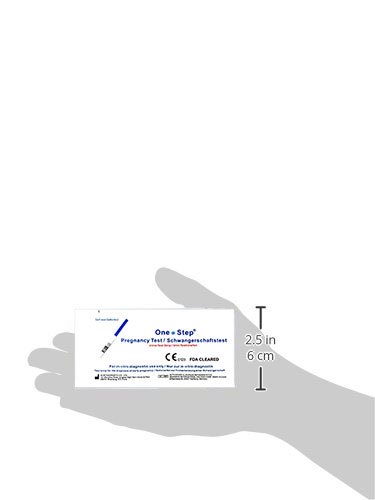 One Step - 10 Pruebas de Embarazo 10 mIU/ml Formato 3,5 mm.