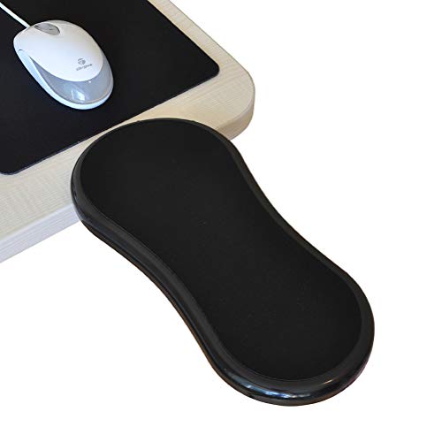 Ordenador Apoyabrazos para, ergonómico Ajustable del Escritorio de la computadora apoyabrazos, Ideal para Usar en el Hogar y la Oficina, reposabrazos de muñeca Ajustable，Negro,como Muestra la Imagen