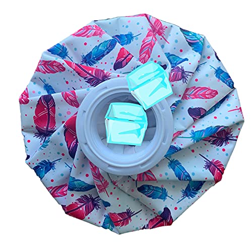 Ousyaah Bolsa de Hielo con Tapón de Rosca, 6 pulgada Reutilizable Paquete de Hielo y Calor para Aliviar Dolores en Lesiones, Cuello, Rodilla