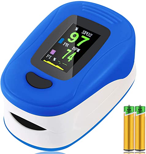 Oxímetro de Pulso, Pulsioximetro de Dedo Profesional, saturacion oxigeno oxímetro con pantalla OLED,oxímetro portátil para adultos de alta precisión