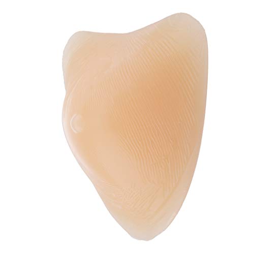 P Prettyia Prótesis Mamaria de Silicona Forma de Seno Realista Teta Falda Inserción de Sujetador Masajeador para Mastectomía Transgénero - color piel, 200g