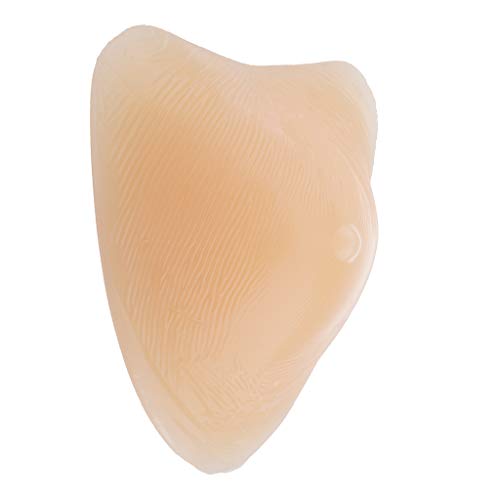 P Prettyia Prótesis Mamaria de Silicona Forma de Seno Realista Teta Falda Inserción de Sujetador Masajeador para Mastectomía Transgénero - color piel, 200g