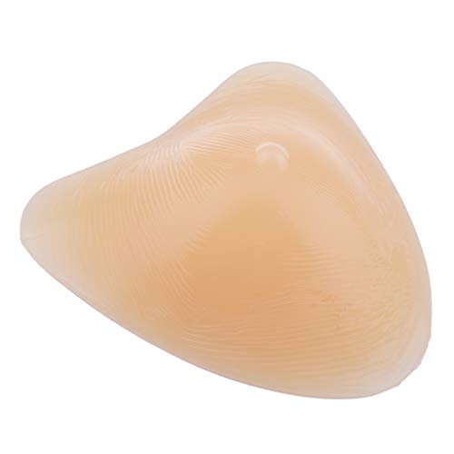 P Prettyia Prótesis Mamaria de Silicona Forma de Seno Realista Teta Falda Inserción de Sujetador Masajeador para Mastectomía Transgénero - color piel, 200g