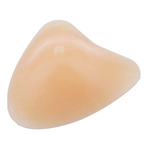 P Prettyia Prótesis Mamaria de Silicona Forma de Seno Realista Teta Falda Inserción de Sujetador Masajeador para Mastectomía Transgénero - color piel, 200g