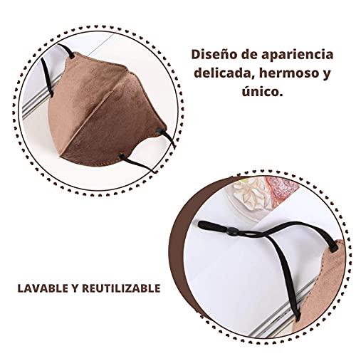 Pack 4 Mascarillas Reutilizables - Mascarillas de tela negra - mascarillas de tela mujer - mascarilla tela hombre - mascarillas elegantes Lavables - mascarillas unisex - mascarilla de tela.
