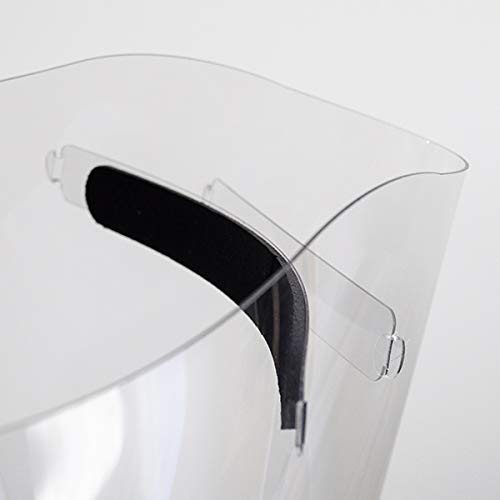 Pack 5 Pantallas Homologadas Protectoras Faciales | Máscara Ultra Transparente | Máscara Anticontagio Ajustable, Ergonómica y Reutilizable (5)