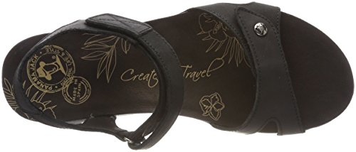 Panama Jack Sulia Basics, Sandalia con Pulsera Mujer, Negro (Negro B2), 39 EU