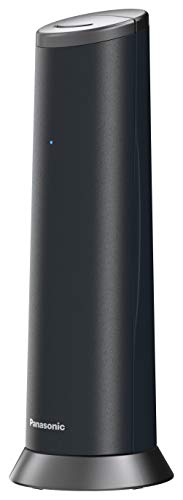 Panasonic KX-TGK210, Teléfono Fijo Inalámbrico de Diseño (LCD, Identificador de Llamadas, Agenda de 50 números, Bloqueo de Llamada, Modo ECO), DECT, Negro