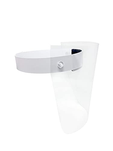 Pantalla Protección Facial Transparente Pack de 3 Unidades - Pantalla Protectora Cara, Protector Facial, Visera Protectora - Visera Ajustable, Reutilizable, Ligera, Antivaho y Elevable