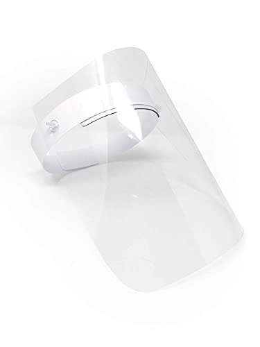 Pantalla Protección Facial Transparente Pack de 3 Unidades - Pantalla Protectora Cara, Protector Facial, Visera Protectora - Visera Ajustable, Reutilizable, Ligera, Antivaho y Elevable