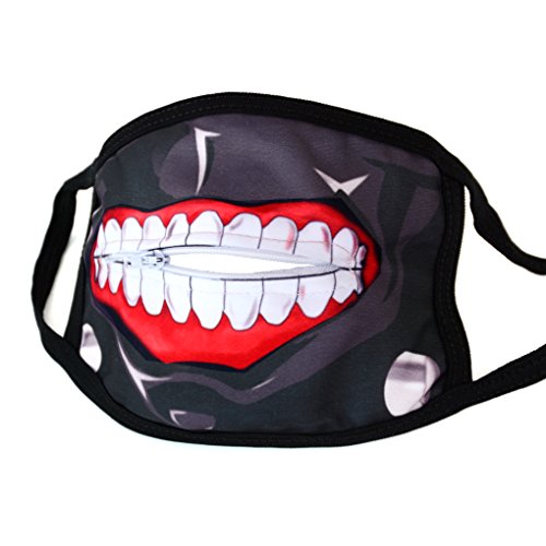 papapanda Máscara Cremallera Tokyo Ghoul Ken Kaneki
