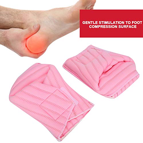 Par de zapatillas anti-decúbito Cojines anti-decúbito Pies Codos Soporte de tobillo Úlceras de decúbito para ancianos Protectores de cojín de talón Almohadilla de tobillo(rosado)