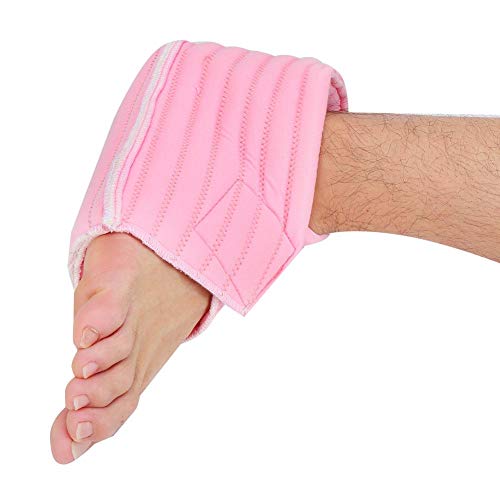 Par de zapatillas anti-decúbito Cojines anti-decúbito Pies Codos Soporte de tobillo Úlceras de decúbito para ancianos Protectores de cojín de talón Almohadilla de tobillo(rosado)