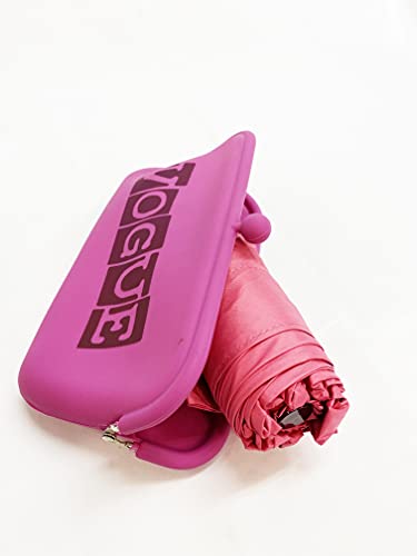 Paraguas Vogue. Paraguas Plegable presentado en un Bonito Estuche Tipo Clutch. Paraguas Mujer Ideal para Regalar y para Viajar. Paraguas protección Solar y antiviento.