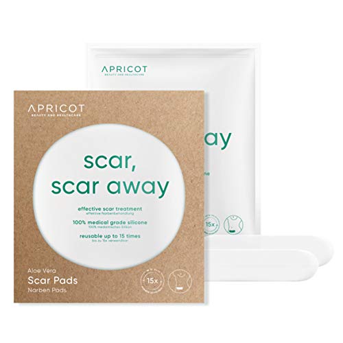 Parches para cicatrices APRICOT con aloe vera ecológico para cicatrizar heridas, para cicatrices hipertróficas - parches para cicatrices de cesárea - Eficacia clínicamente testada