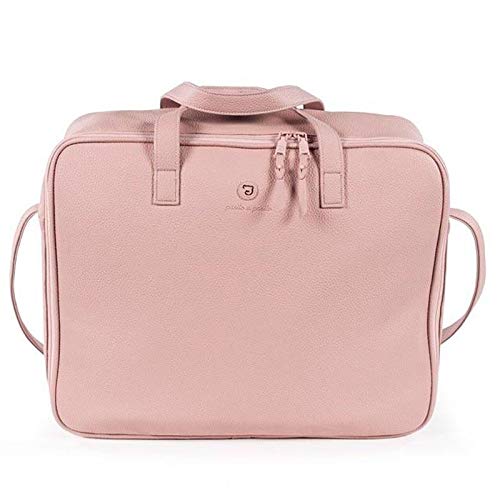 Pasito a Pasito. Maleta de Clínica Yummi. Bolsa de Maternidad Útil para Llevar al Hospital o Clínica. Organizador Fabricado en Polipiel. Color Rosa