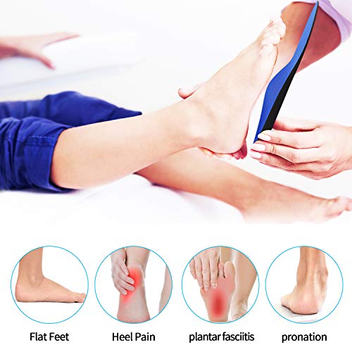 PCSsole Plantillas de Soporte de Arco Ortopédico,Inserciones de Calzado Ultrafinas para Pies Planos, Fascitis Plantar, Dolor de Pies, Espolón en el Talón, para Hombres y Mujeres (L(EU45-47) 30cm)