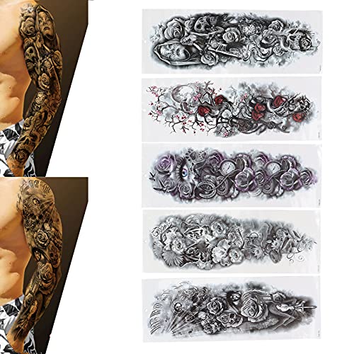Pegatinas de Tatuaje Temporal, Pegatinas de Tatuaje de Arte, Efecto de Tatuaje Real, Cubierta Impermeable, Cicatrices para Brazos para Fiesta, Uso Diario