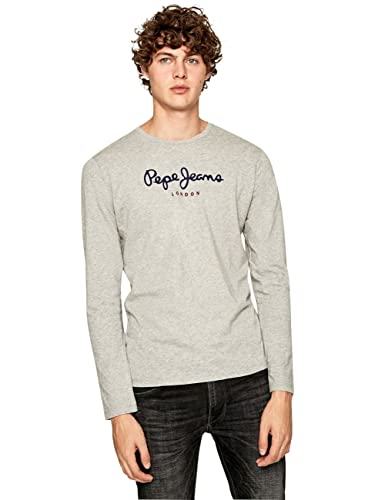 Pepe Jeans Eggo Long Camiseta de Manga Larga, Gris (Grey Marl 933), M para Hombre
