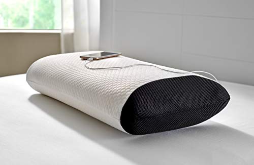 Pikolin Home - Almohada viscoelástica de altavoces con funda doble Jacquard con firmeza alta ideal para dormir de lado o boca arriba