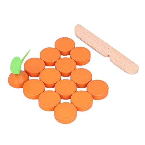 Pinsofy Bloques de Zanahoria, Educación Temprana Ejercicio Cognitivo Movimientos de la Mano Xercise Ability Montessori Juguetes para Bebé(BT-Zanahoria Xiaoxiaole)