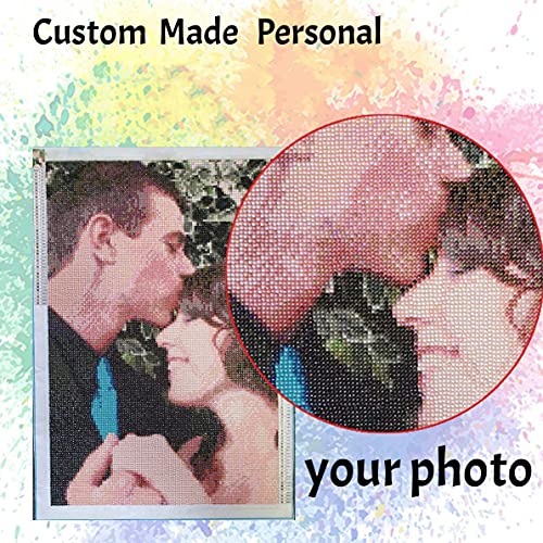 Pintura de diamante personalizada por números para adultos Kits de diamantes para adultos pintura por números, kit de arte de pared