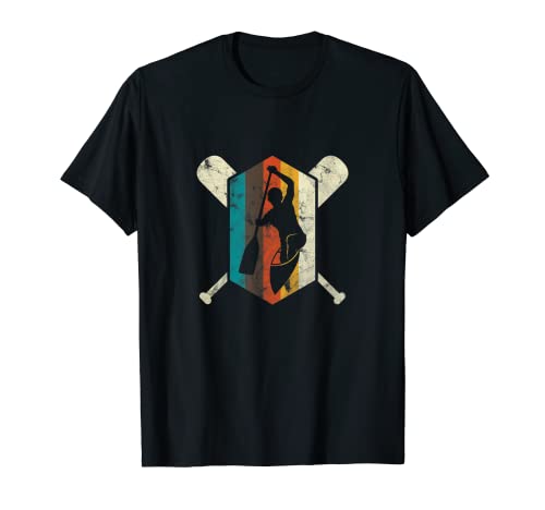 Piragüismo Retro Canoa Paddler Remando Kayak Deporte Regalo Camiseta