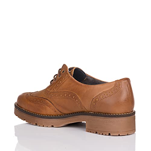 PITILLOS 1096 Zapato Cordones Piel Mujer Cuero 37