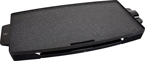 Plancha de asar eléctrica XXL GR603 Jata. Superficie XXL para cocinar: 60 x 35 cm. Antiadherente. Libre de PFOA. De fácil limpieza. Bandeja recoge salsas