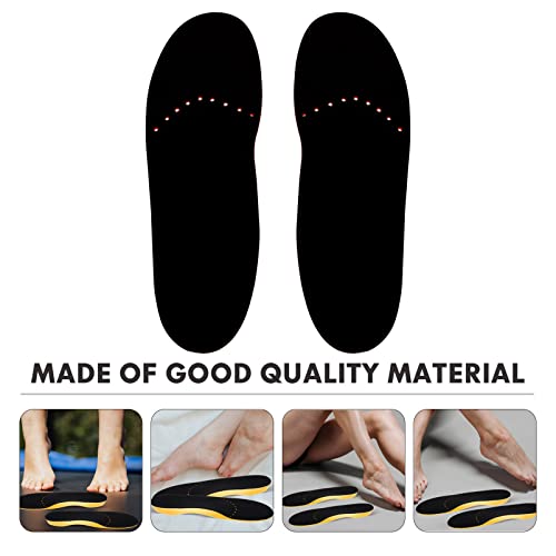 Plantillas ortopédicas de pies planos: insertos de zapatos de soporte de arco de poliuretano para fascitis plantar plantillas de zapatos para hombres y mujeres 36 - 38 negro