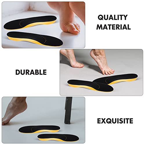 Plantillas ortopédicas de pies planos: insertos de zapatos de soporte de arco de poliuretano para fascitis plantar plantillas de zapatos para hombres y mujeres 36 - 38 negro