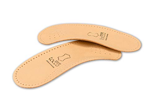 Plantillas Ortopédicas Fabricadas en Alemania, 3/4 de Longitud, Cuero de Calidad, Inserciones para Botas con Soporte para El Arco, Almohadilla Metatarsal y para El Talón, Tacco Nova (40 EUR)