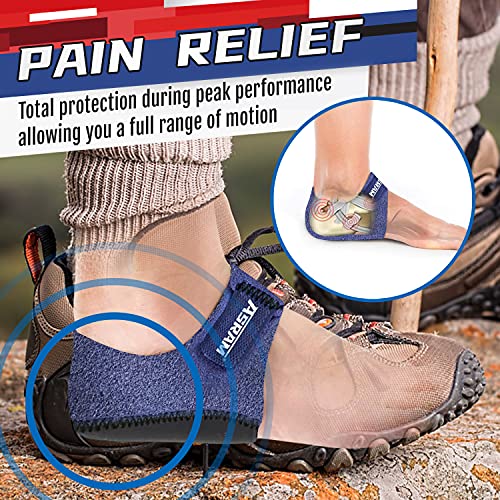 Plantillas para espolón calcáneo, protectores ajustables para el talón, almohadilla de gel para la tendinitis de Aquiles, espolón óseo, alivia el dolor de talón. (EU36-40).