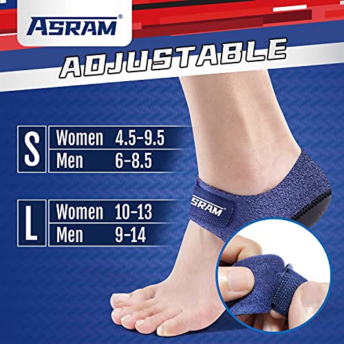 Plantillas para espolón calcáneo, protectores ajustables para el talón, almohadilla de gel para la tendinitis de Aquiles, espolón óseo, alivia el dolor de talón. (EU36-40).