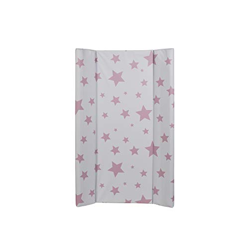 Plastimyr, Bañera con cajones blancos, Estrellas Rosas, 82 × 53 × 107 cm, blanco y rosa