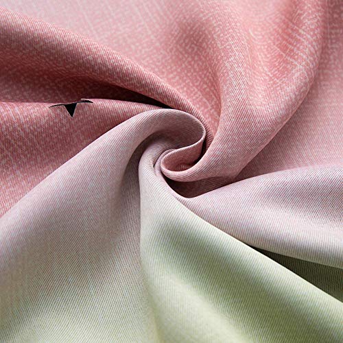 POHOVE Estrella Cortinas, Arcoiris Rayas Ventana Cortinas, Rosa Fucsia Cortinas para Dormitorio Niña, Doble Capa Cortinas Dormitorio Habitación Infantil - Rosa, 134x240cm