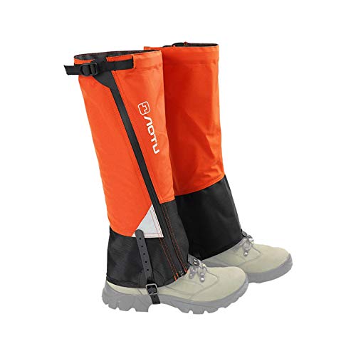 Polainas para las piernas, Polainas para botas de nieve resistentes al agua y antidesgarros, Polainas para senderismo transpirables para hombres y mujeres, Polainas para botas de nieve ajustables