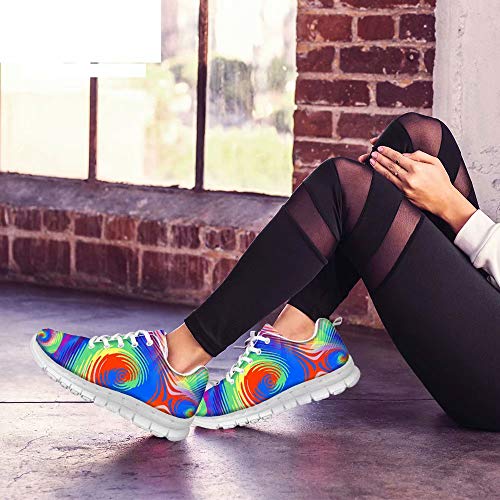 POLERO - Zapatillas de Enfermera con diseño de Historieta y Osos, Zapatillas Deportivas para Mujer, para Correr, Caminar, con Cordones Talla EU 36-41, Color, 40 Talla Europea