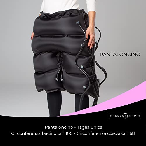 Presoterapia profesional de calidad prémium, presoterapia para casa con 4 cámaras de aire, presoterapia con infodrenaje con dos piernas XL y pantalones cortos