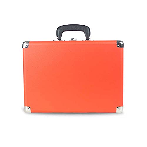 PRIXTON VC400 - Tocadiscos de Vinilo Vintage, Reproductor de Vinilo y Reproductor de Musica Mediante Bluetooth y USB, 2 Altavoces Incorporados, Diseño de Maleta, Color Rojo