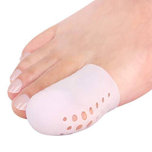 Protector dedo gordo pie, 10 piezas Punteras de Silicona para Dedo Gordo, Mangas transpirables, evita callos y ampollas, silicona para hombres y mujeres.