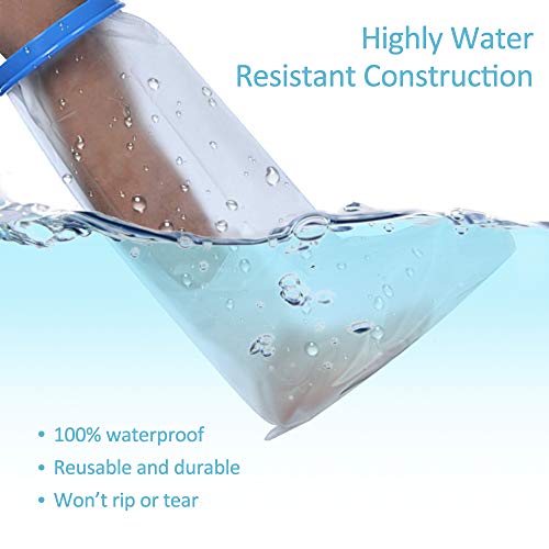 Protector impermeable para brazo escayolado para ducha, protector hermético de vendajes de escayola para brazos, muñecas, manos y huesos rotos, quemaduras y tatuajes