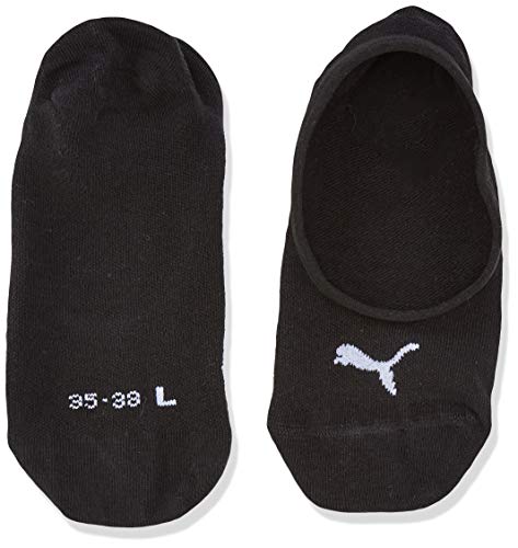 PUMA Footie Calcetines, Negro, 43/46 (Pack de 3) Sin género