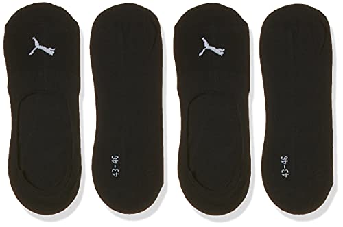 PUMA Footie Calcetines, Negro, 43/46 (Pack de 3) Sin género