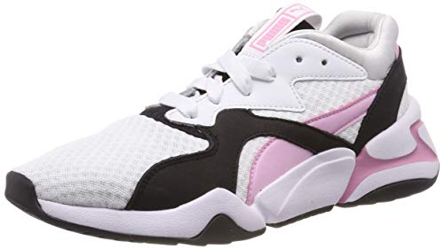 Puma Nova 90's Bloc Wn's, Zapatillas Mujer, Blanco White Pale Pink, 39 EU