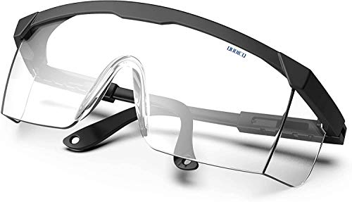 Qudicq Plegable Gafas Protectoras, Gafas de Seguridad, Gafas a Prueba de Polvo, para Uso Industrial, Agrícola o de Laboratorio