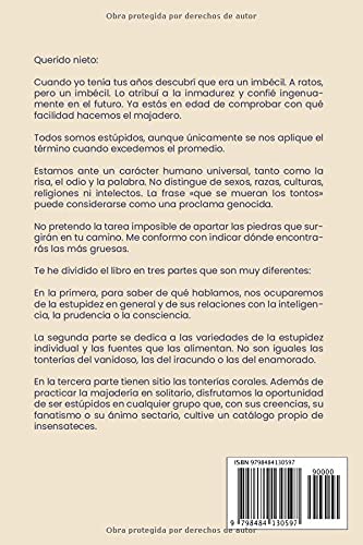 Querido nieto: No seas estúpido ...salvo lo inevitable